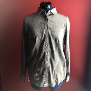 Talbots Gray Button Down Shirt